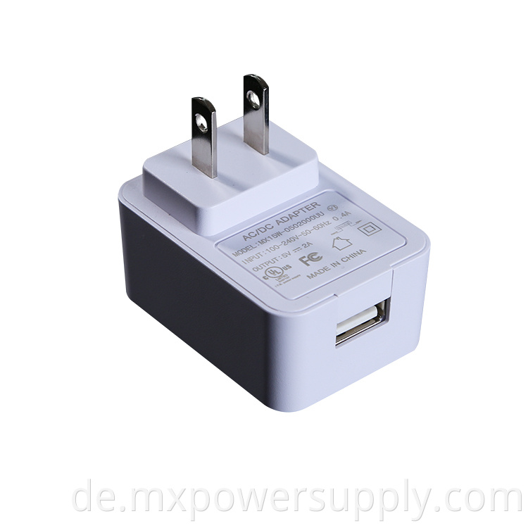 5V2.5A US plug power adapter with UL FCC